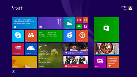 Microsoft Vista Screens
