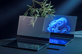 MWC 2024: Lenovo представила технологию ноутбука с прозрачным дисплеем