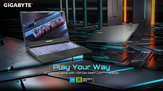 Серию игровых ноутбуков GIGABYTE G5 обновили процессорами Intel Core 12-го поколения