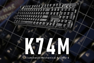 iRocks K74M: механическая клавиатура с подсветкой и поворотными кнопками 