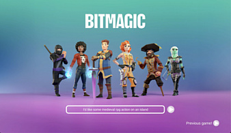 Bitmagic объявила об альфа-тестировании платформы, где игры создаются при помощи ИИ 