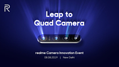 Realme анонсирует смартфон с 64-мегапиксельной четверной камерой 8 августа