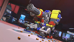 В Overwatch добавили LEGO-облик Бастиона