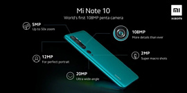 Xiaomi поделилась подробностями о 108-мегапиксельной камере Mi Note 10