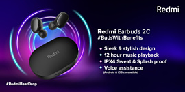 Redmi выпустила новые гарнитуры EarBuds 2C и SonicBass