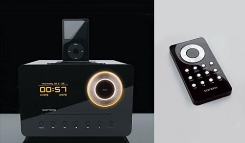 Sonoro Eklipse: радио + подставка для медиа плеера iPod