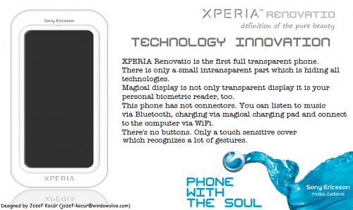 Раскрыты почти все секреты концепта Sony Ericsson XPERIA Renovatio