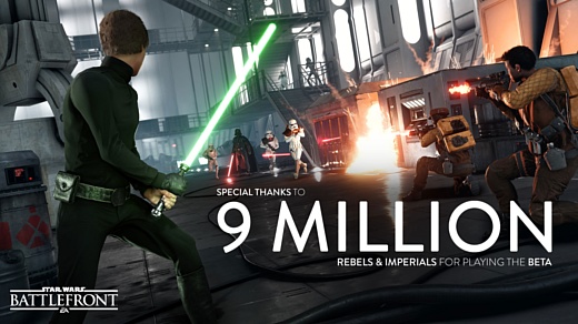 В бета-тестировании Star Wars Batlefront приняли участие 9 млн игроков