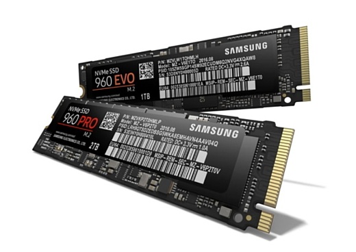 Samsung представила сверхбыстрые SSD-диски 960 Pro и 960 EVO