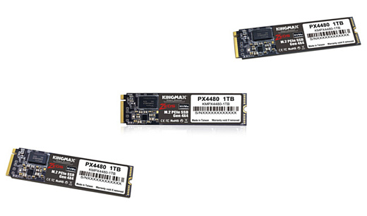 Kingmax представила скоростные SSD Zeus PX4480 с поддержкой PCIe 4.0