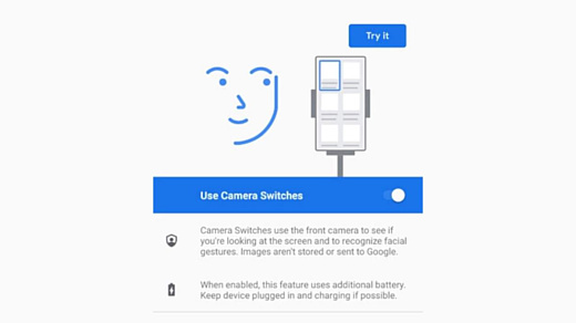Android 12 позволит управлять смартфоном при помощи мимики лица