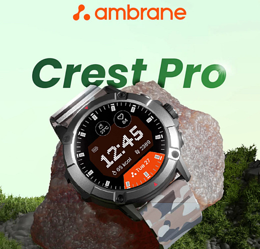 Вышли «неубиваемые» смарт-часы Ambrane Crest Pro