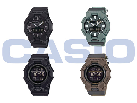 Casio анонсировала модели часов GA-010 и GD-010 с 10-летним сроком службы батареи и стилем Crossband