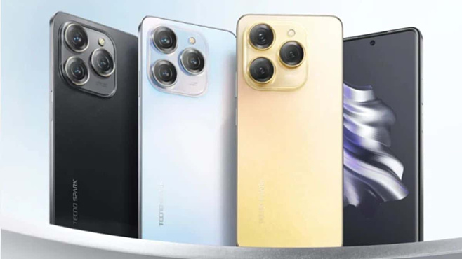 Tecno Spark 20 Pro 5G, внешний клон iPhone 15 Pro, сертифицирован FCC и TDRA