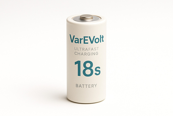 Новая технология аккумуляторов с молниеносной зарядкой: VarEVolt заряжается за 18 секунд