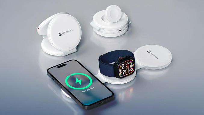 Portronics выпустила ChargeMate Trio: дешёвое беспроводное зарядное устройство «3-в-1» 