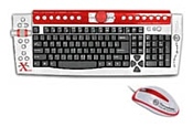 Thermaltake Xaser III Keyboard and Mouse A1806 Silver USB+PS/2