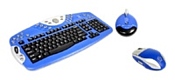 Thermaltake Xaser RF Wireless Office Keyboard and Mouse A2211 Blue USB+PS/2
