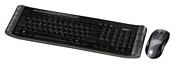 HAMA RF3000 Wireless Keyboard Mouse Set Silver+black USB