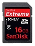 Sandisk 16GB Extreme SDHC Class 10