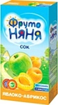 ФрутоНяНя Яблоко, абрикос с мякотью, 330 мл
