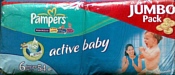 Pampers Active Baby 6 Extra Large (16+ кг) 54шт Pampers Active Baby 6 Extra Large (16+ кг) 54шт
