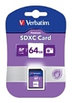 Verbatim SDXC Class 10 UHS-1 64GB