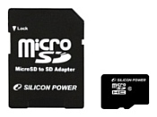 Silicon Power micro SDHC Card 8GB Class 10 + SD adapter