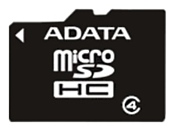 ADATA microSDHC Class 4 16GB + SD adapter