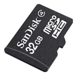Sandisk microSDHC Card Class 4 32GB + SD adapter