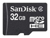 Sandisk microSDHC Card Class 2 32GB + SD adapter
