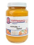 Топтышка Морковь + творог, 190 г