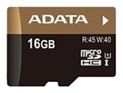 ADATA Premier Pro microSDHC Class 10 UHS-I U1 16GB + SD adapter