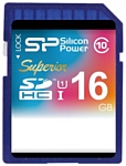 Silicon Power Superior SDHC UHS Class 1 Class 10 16GB