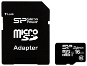 Silicon Power Superior microSDHC 16GB UHS Class 1 Class 10 + SD adapter