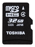 Toshiba SD-C32GJ + SD adapter