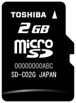 Toshiba SD-C02GJ + SD adapter