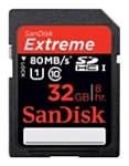 Sandisk Extreme SDHC UHS Class 1 80MB/s 32GB