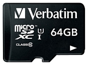 Verbatim microSDXC Class 10 UHS-1 64GB