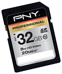 PNY Professional SDHC class 10 20MB/s 32GB