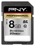 PNY Professional SDHC class 10 20MB/s 8GB