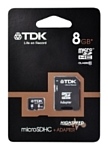 TDK microSDHC Class 10 8GB + SD Adapter