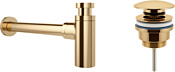 Wellsee Drainage System 182106003 (сифон, донный клапан, золото)