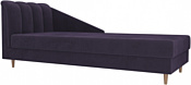 Лига диванов Астер 104513 (левый, велюр, фиолетовый)