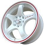 Sakura Wheels 391A 7x16/4x100/114.3 D67.1 ET40 White+Red