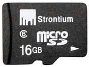 Strontium microSDHC Class 6 16GB + SD adapter