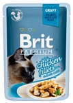 Brit (0.085 кг) 24 шт. Premium Chicken Fillets in Gravy