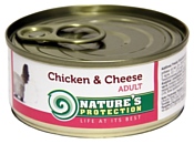 Nature's Protection Консервы Cat Adult Chicken & Cheese (0.1 кг) 1 шт.