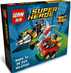 Lepin Marvel 07025 Робин против Бэйна аналог Lego 76062