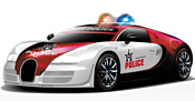 Fast Fire Bugatti Veyron Полиция (2028-1J03B)